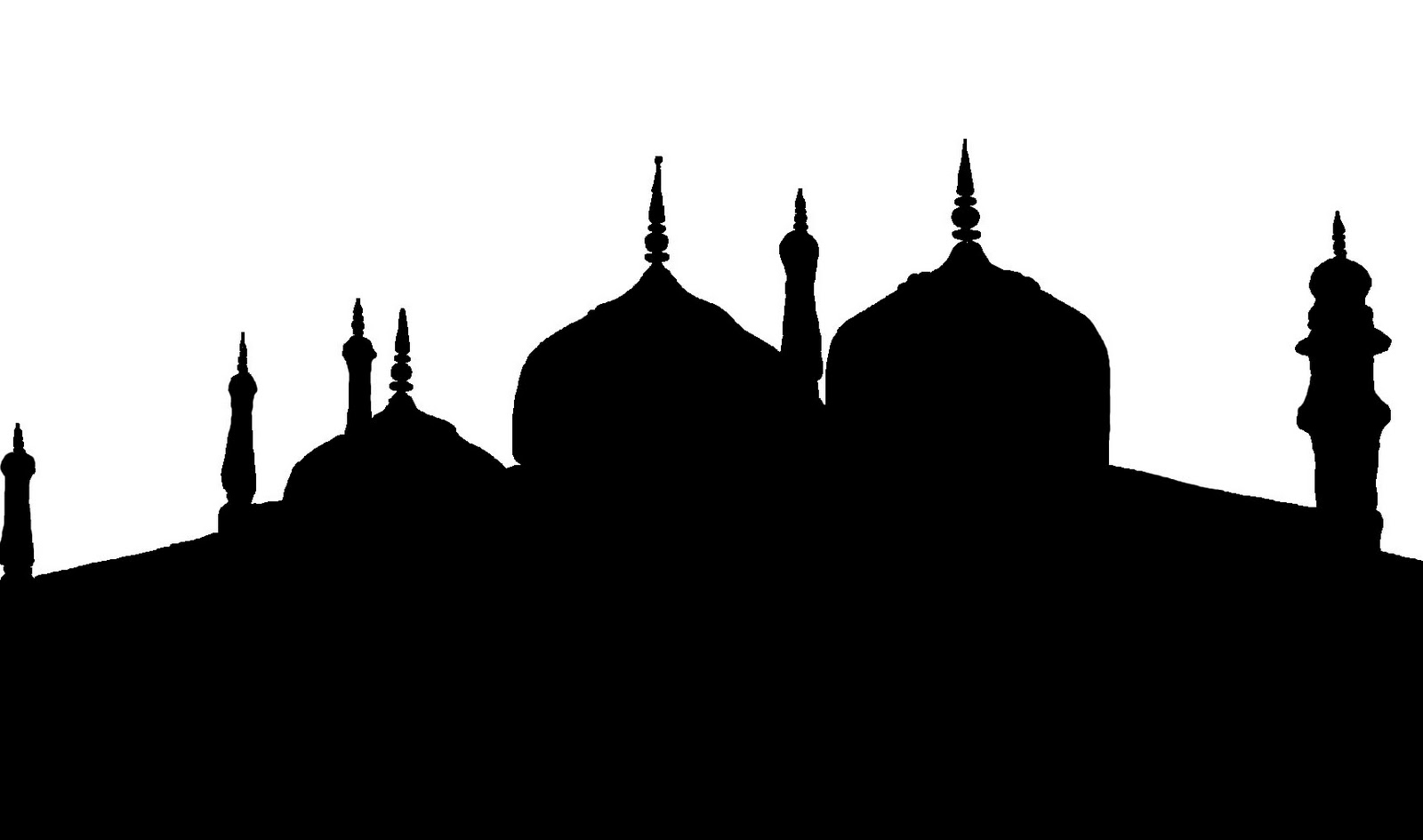 Stock Pictures: Silhouettes of Mosques