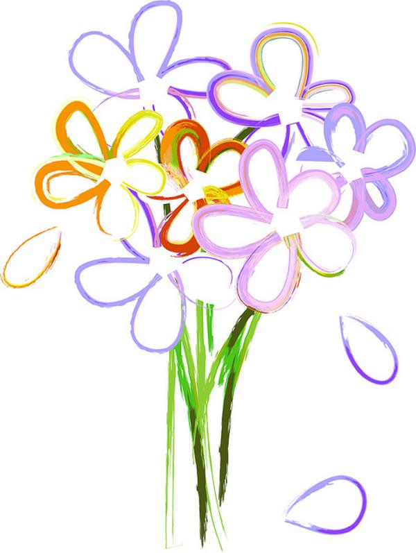 Clip art of flower bouquets free flower bouquets clipart mixed ...