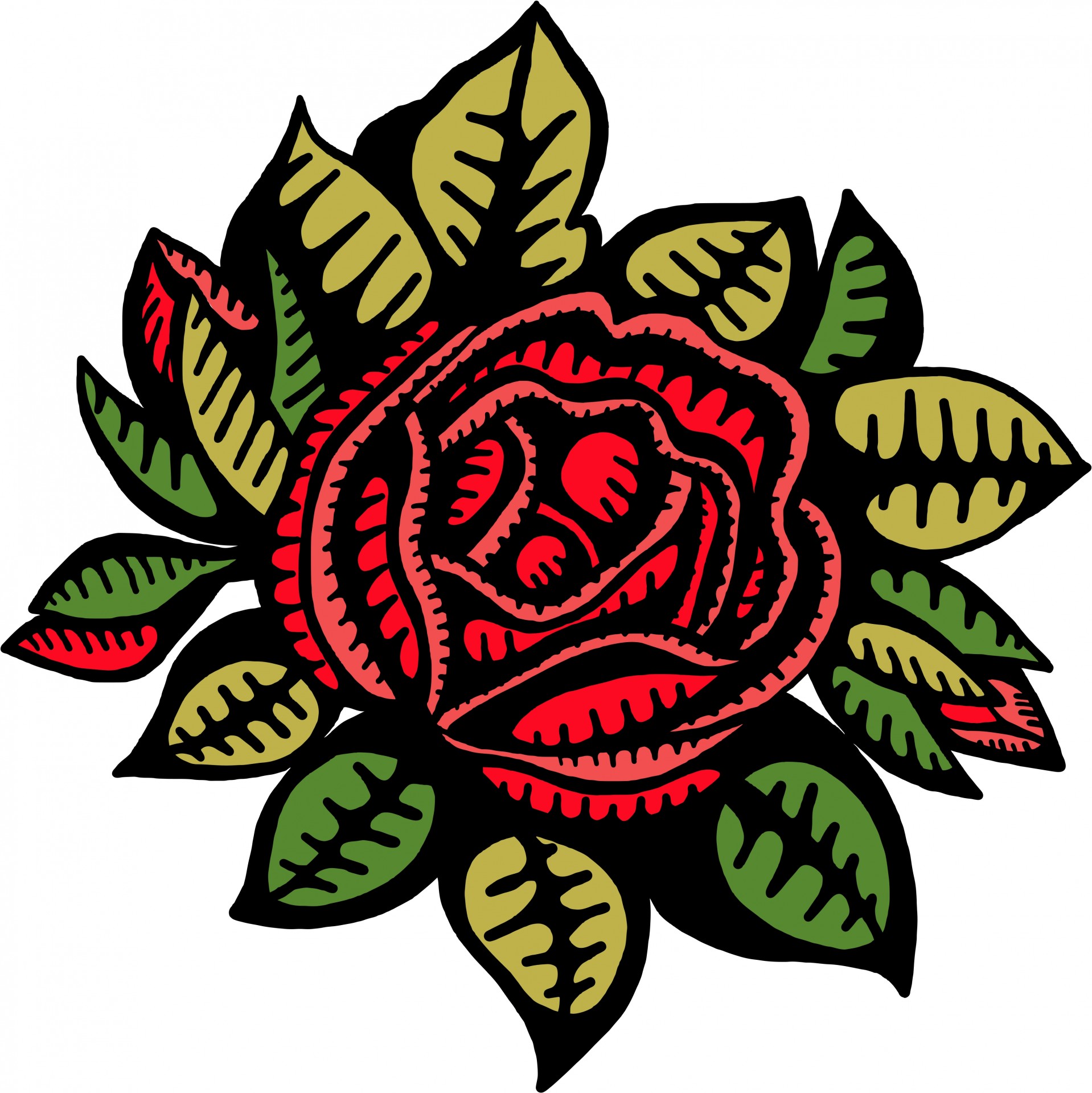 Red Rose Drawing Free Stock Photo - Public Domain Pictures