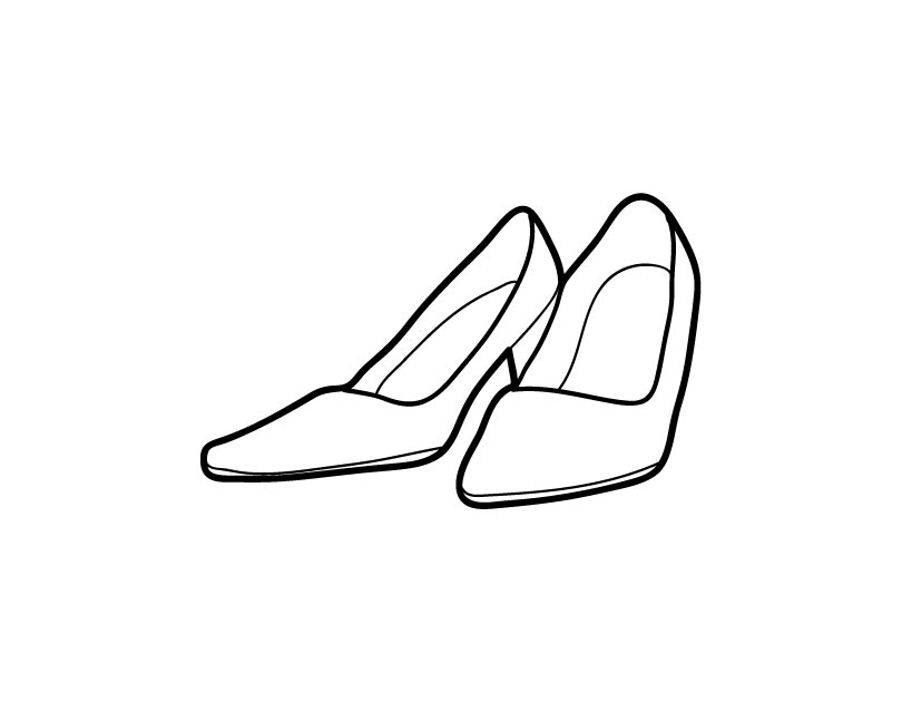Printable High Heels coloring page from FreshColoring.