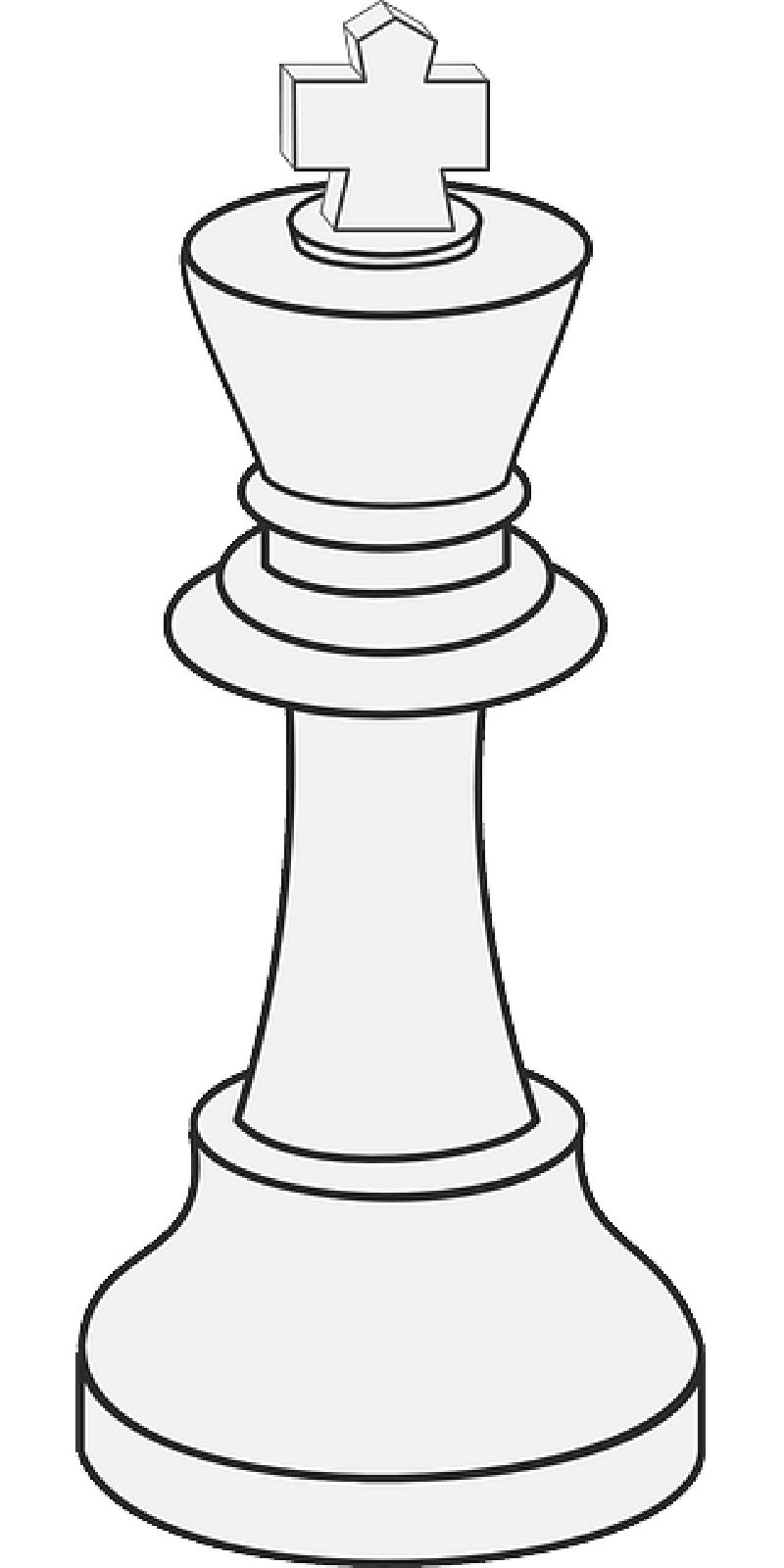 OUTLINE, DRAWING, KING, QUEEN, WHITE, CARTOON, CHESS - Public ...
