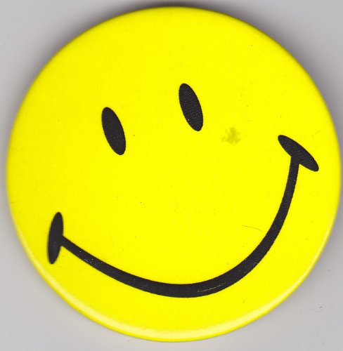 SMILEY FACE BUTTON PIN:AMAZON:EVERYTHING ELSE on The Hunt