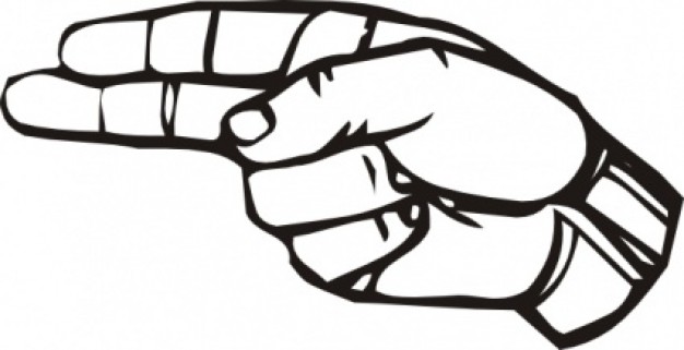 Sign Language H clip art | Download free Vector