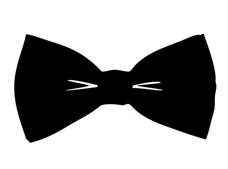Best Photos of Bow Tie Silhouette - Bow Tie Decal, Bow Silhouette ...