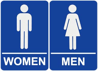 As The Worm Turns: Restroom Signs