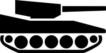 Tank clipart silhouette