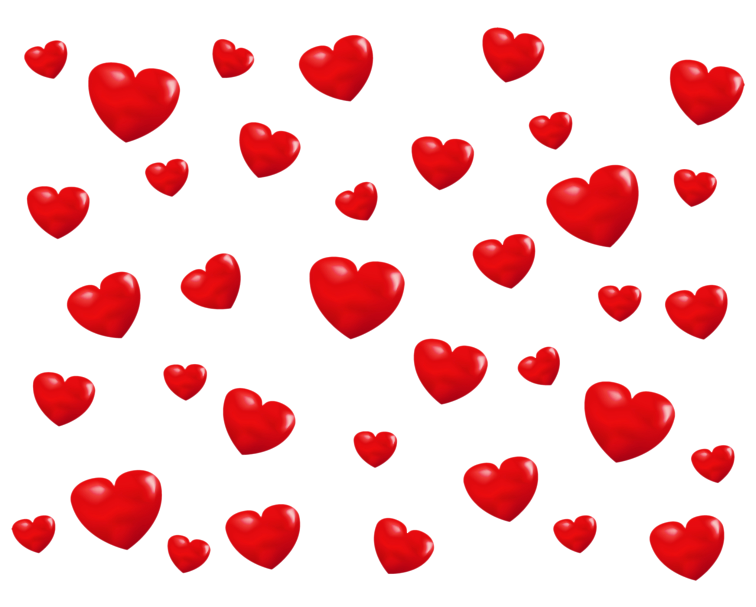 Transparent PNG Background with Hearts