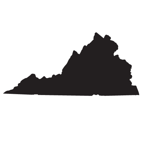 State of virginia clipart silhouette