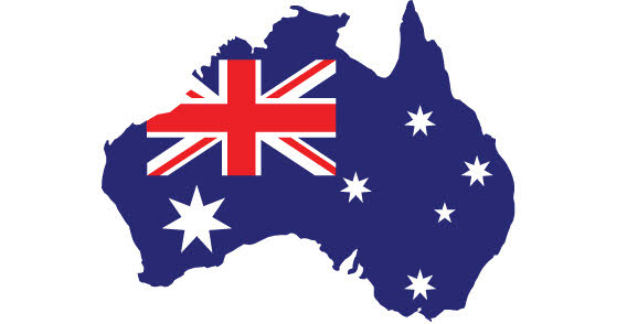 Australia map with flag free vector vector, free vector graphics ...