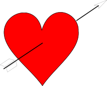 Cupid Arrow Through Heart - ClipArt Best