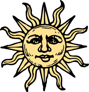 Sun Woodcut clip art - vector clip art online, royalty free ...