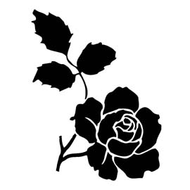 Rose Flower Stencil | Free Stencil Gallery