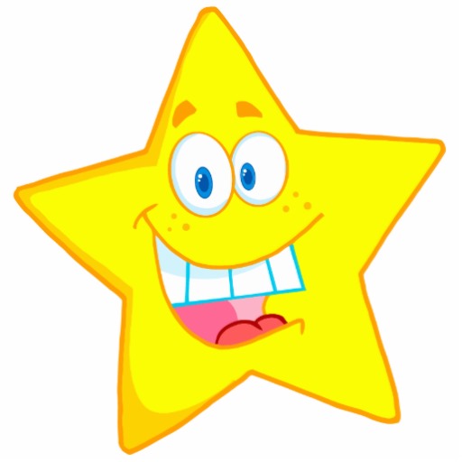 cute goofy star cartoon smiley photo sculpture at Zazzle.