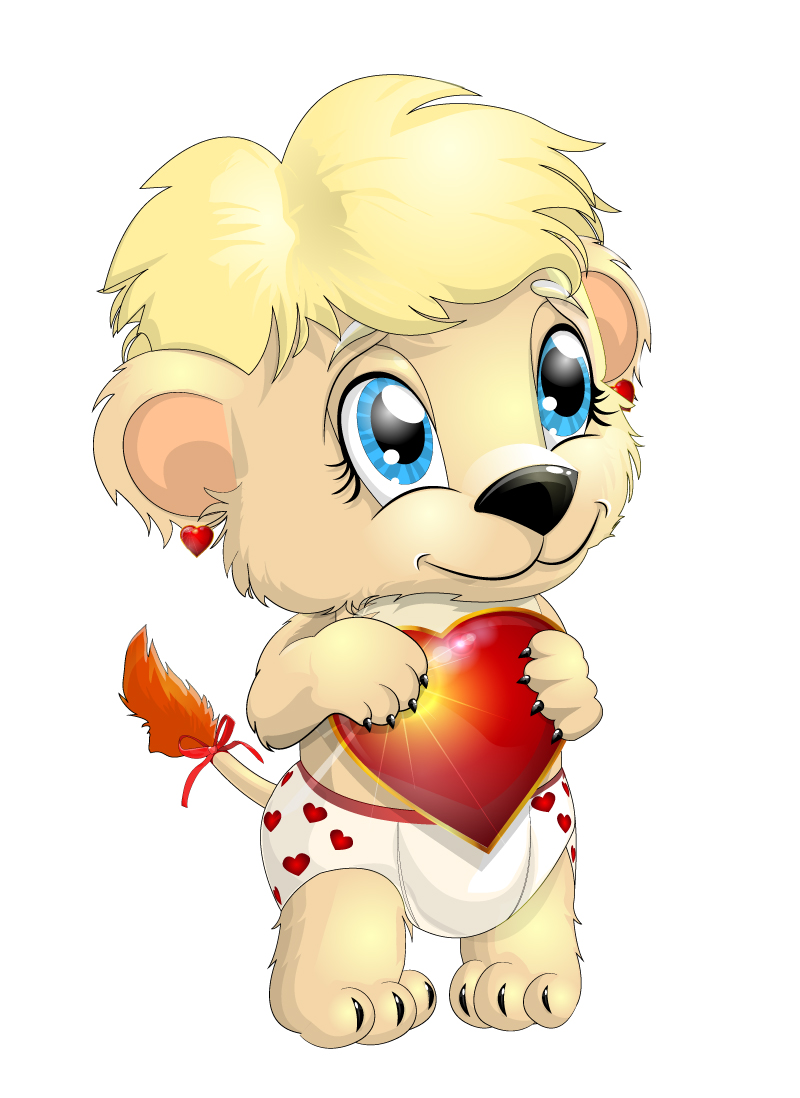 Cartoon Lion Girl Cub Vector | Free Vector Graphic Download