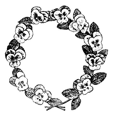Digital Stamp Design: Free Floral Wreath Digital Stamp: Vintage ...