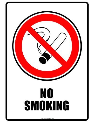 No Smoking Sign - Free Printable - AllFreePrintable.