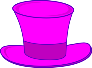 Pink Top Hat Clip Art - vector clip art online ...