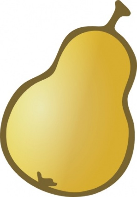 Plain pear clip art | Download free Vector
