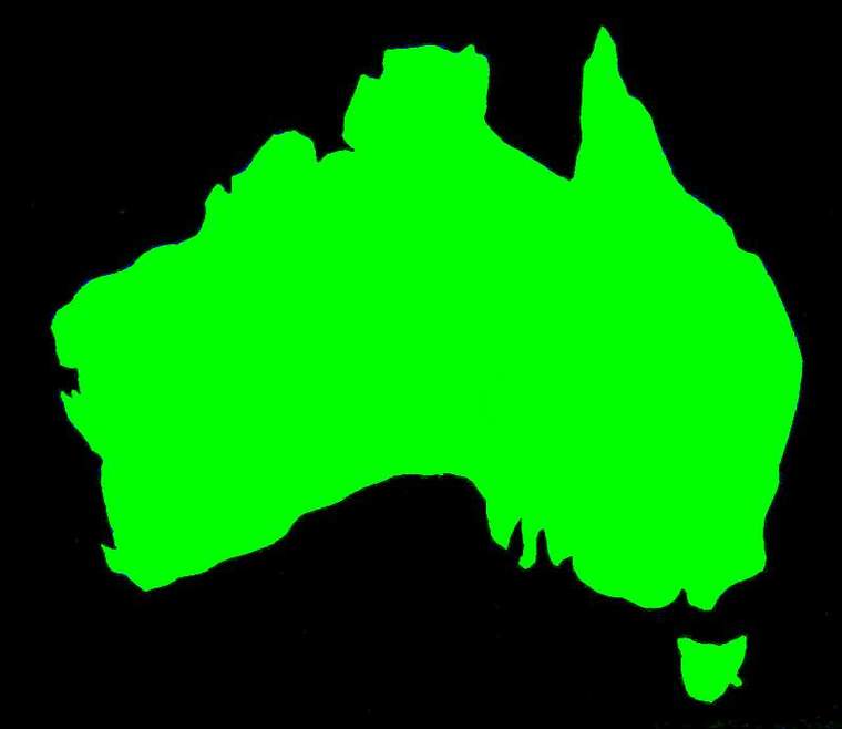 Blank Australia Map Clipart - Free to use Clip Art Resource