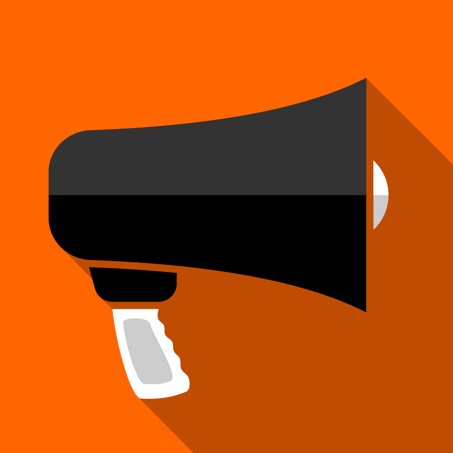 Vector for free use: Megaphone icon