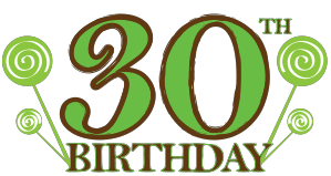 30th Birthday Clipart