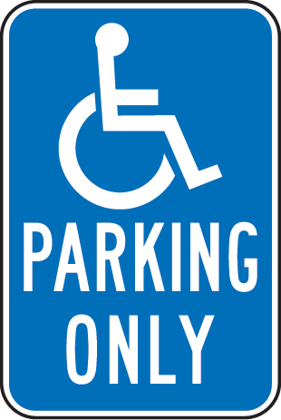 California Handicap Parking Sign by SafetySign.com - T4571
