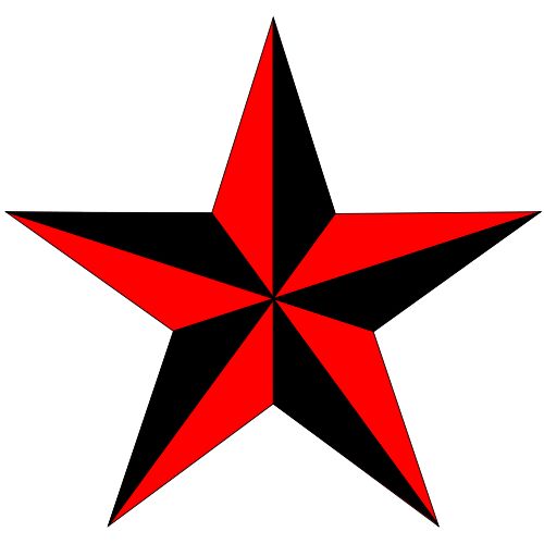 Five Point Star Tattoo Designs ClipArt Best