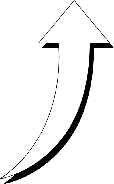Curved Black Arrow - ClipArt Best