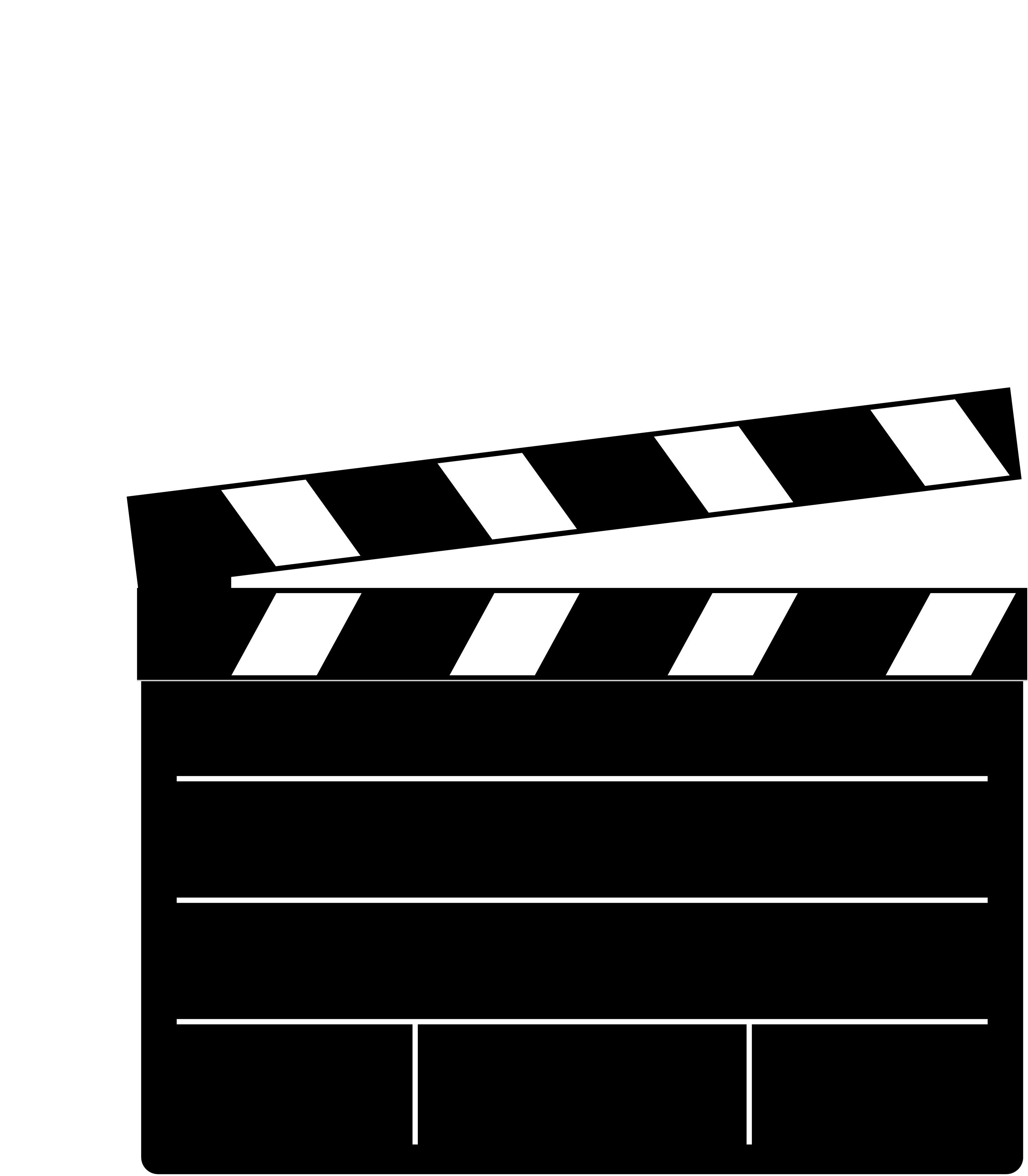 Movie Clapper Clip Art - Tumundografico