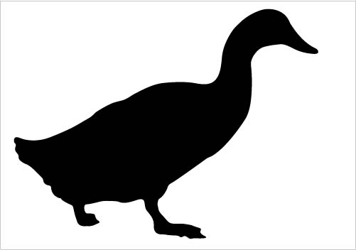 Duck Silhouette Clipart