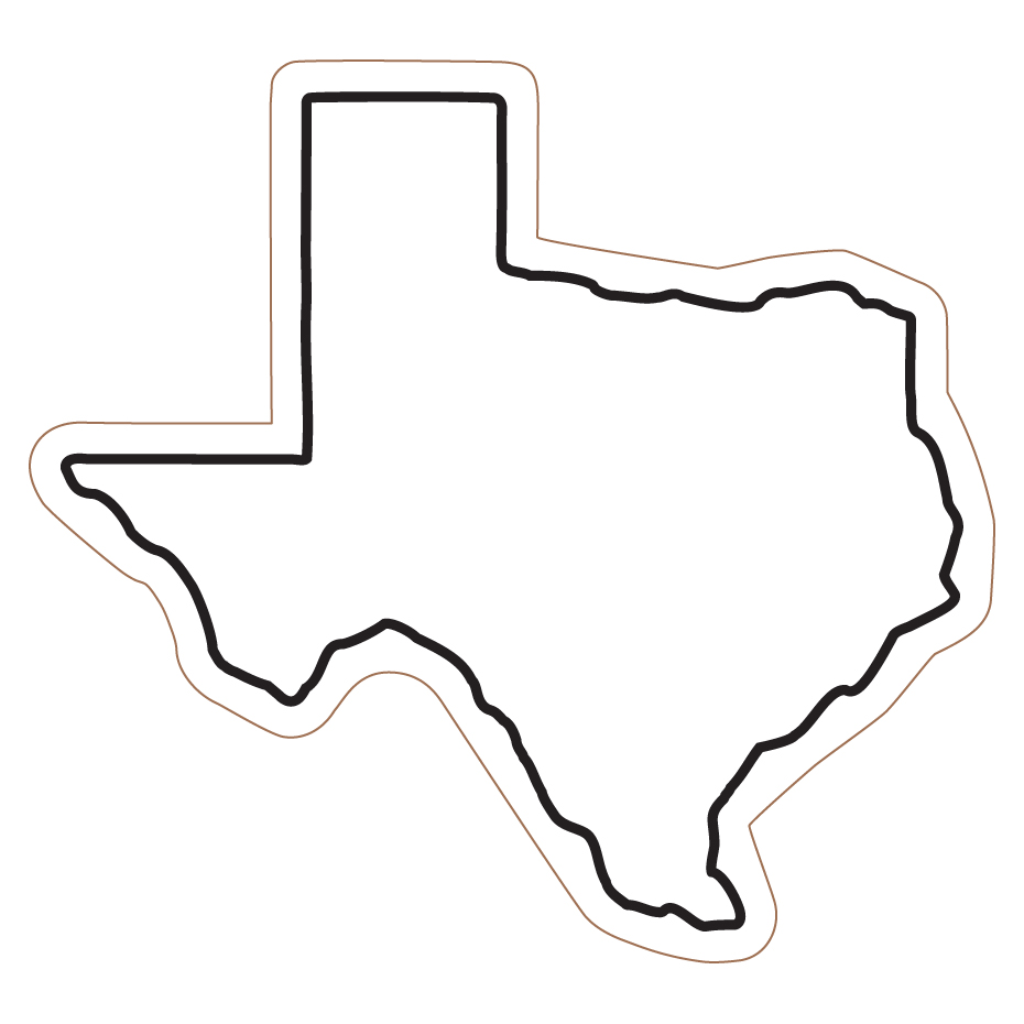 Texas outline clipart