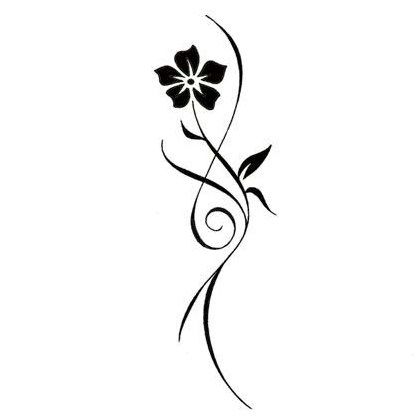 Simple Flower Tattoos Designs - ClipArt Best