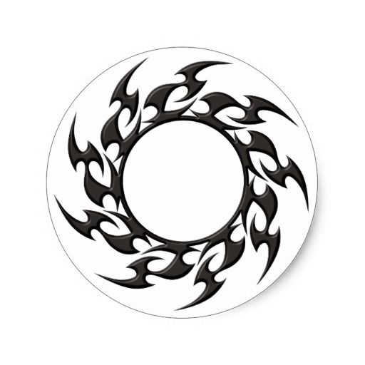 Round Tribal Circle Tattoo Design: Real Photo, Pictures, Images ...