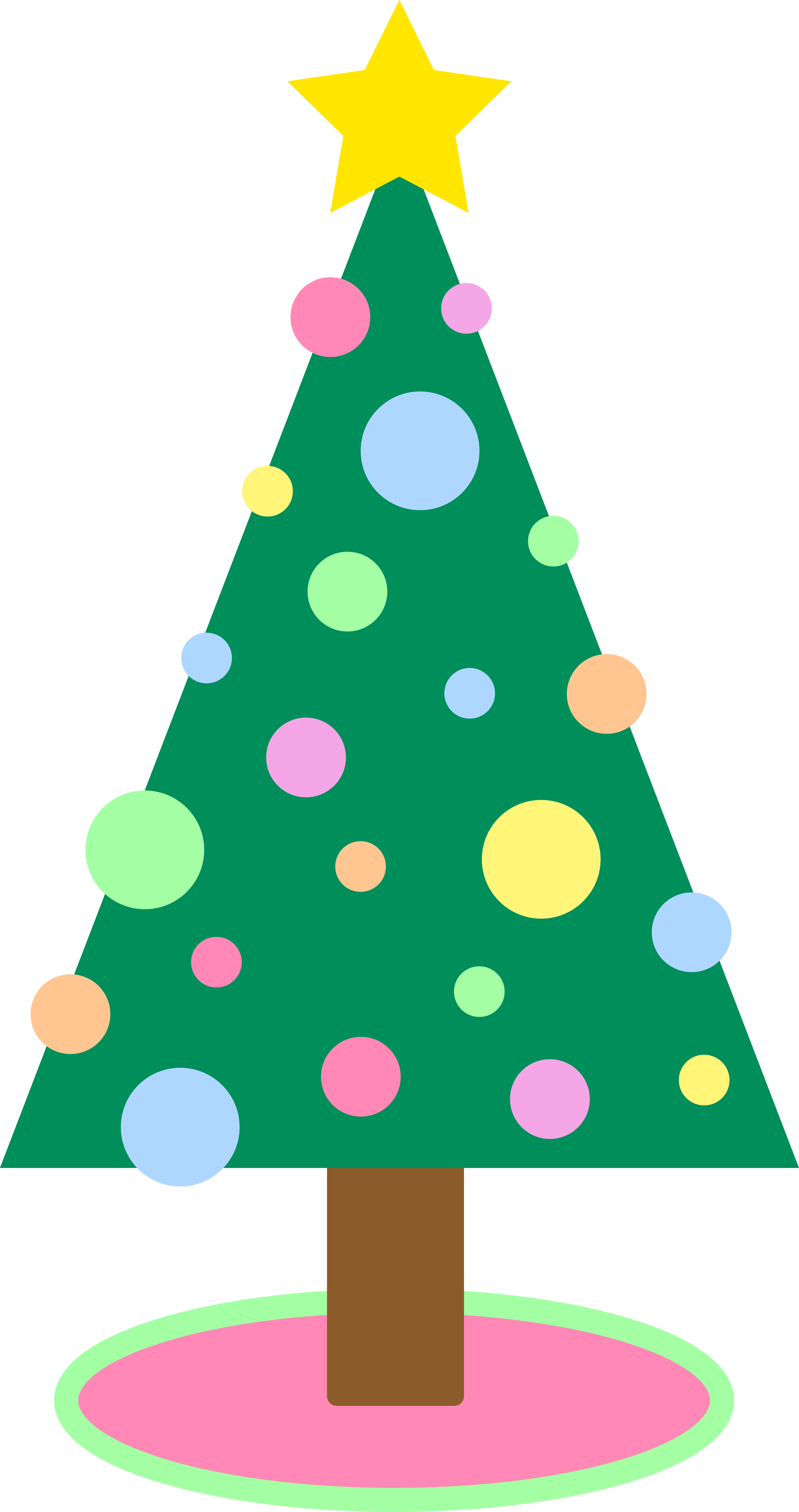 Modern Christmas Tree Clip Art - ClipArt Best