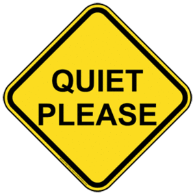Quiet Please Testing Sign Clipart - Free to use Clip Art Resource