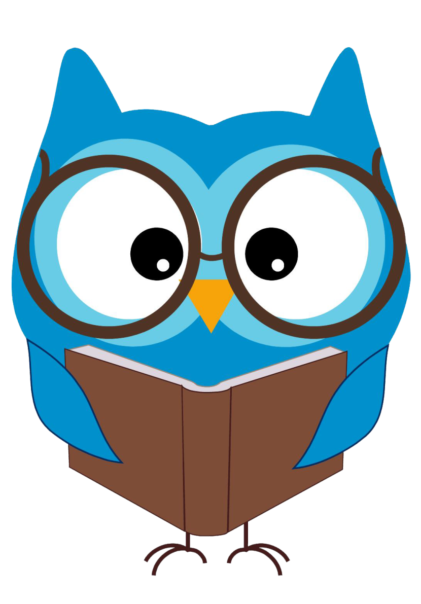 Owl book clipart