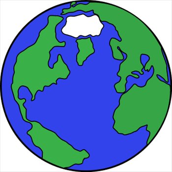 512 views Half globe clipart
