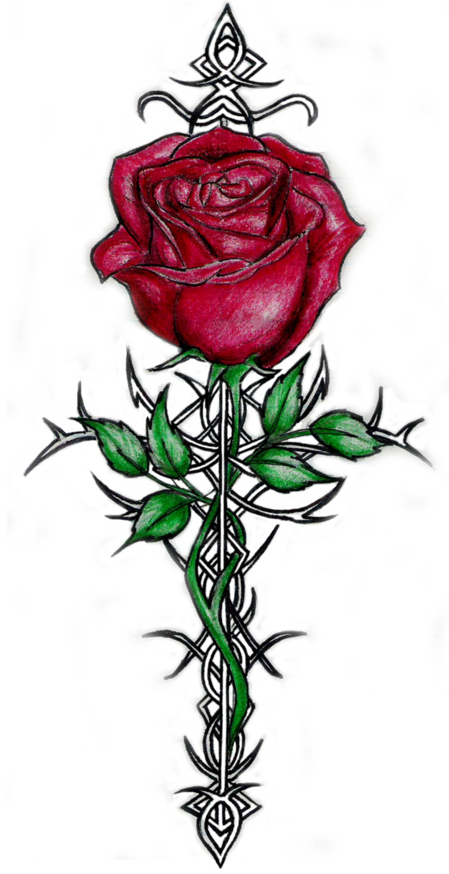 Free Rose Tattoo Images - ClipArt Best