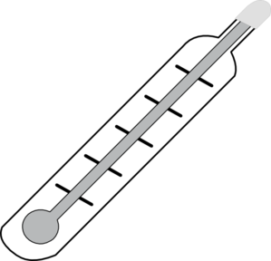 Thermometer Hot - Outline clip art - vector clip art online ...