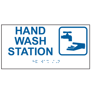 Hand Washing: Hand Wash Station (With Braille = Hand Wash Station ...