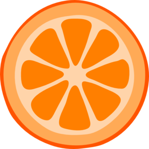 Orange Slice clip art - vector clip art online, royalty free ...