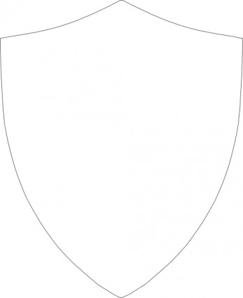 Shield Outline clip art Free vector in Open office drawing svg ...