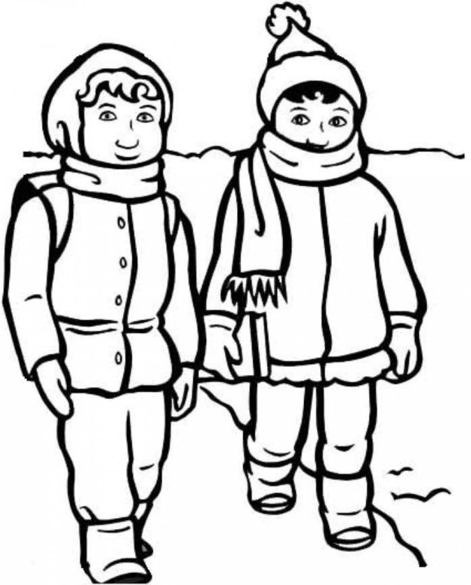 winter clip art to color - photo #47