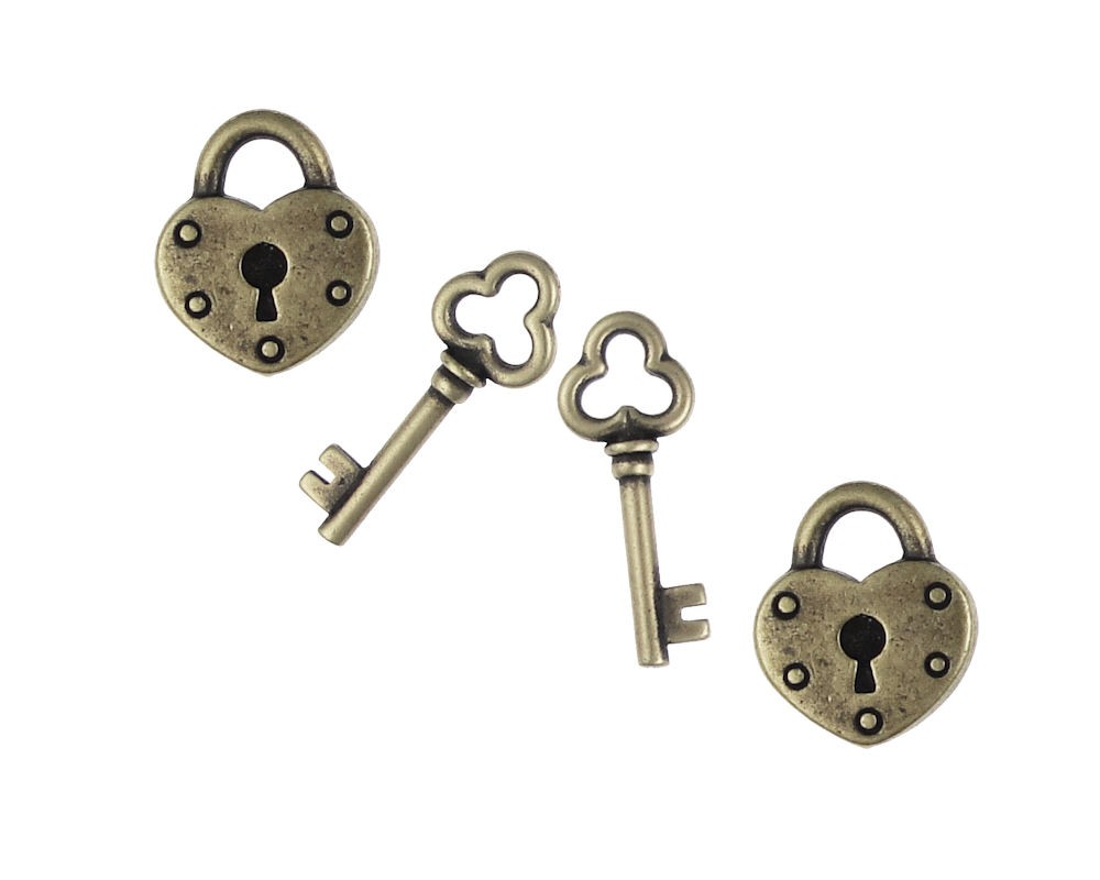 heart lock and key