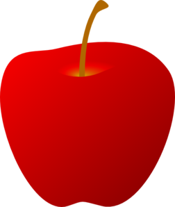 Red Apple Without Leaf clip art - vector clip art online, royalty ...