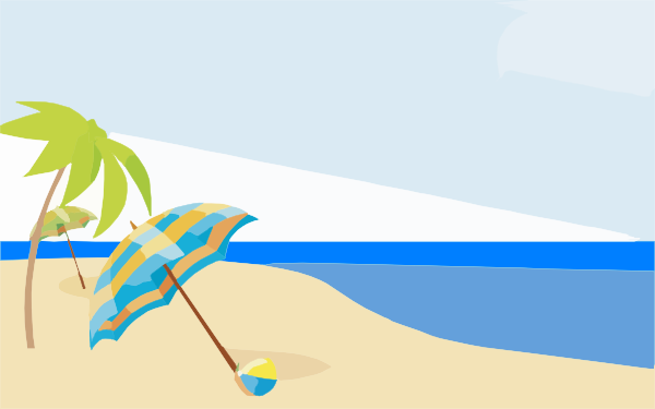 Beach clip art - vector clip art online, royalty free & public domain