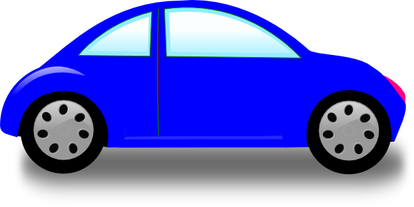 Blue Car clip art - vector clip art online, royalty free & public ...