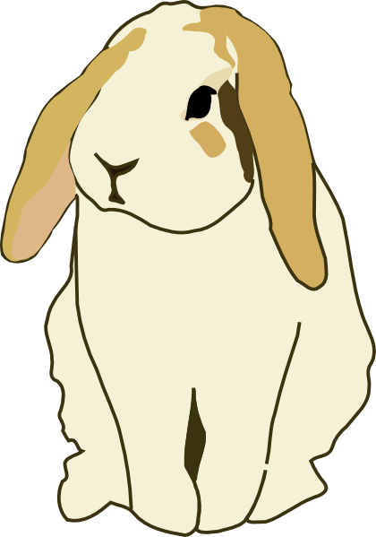 Gingercoons Lop Eared Rabbit clip art - vector clip art online ...