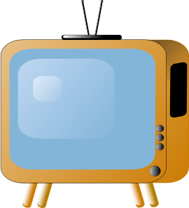 Old Styled Tv Set clip art - vector clip art online, royalty free ...