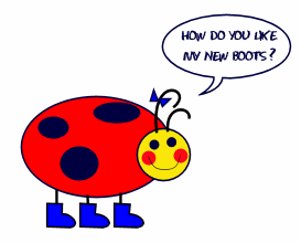 Vector Drawing with Paint Shop Pro X - Bugs with Boots Cartoon Drawing